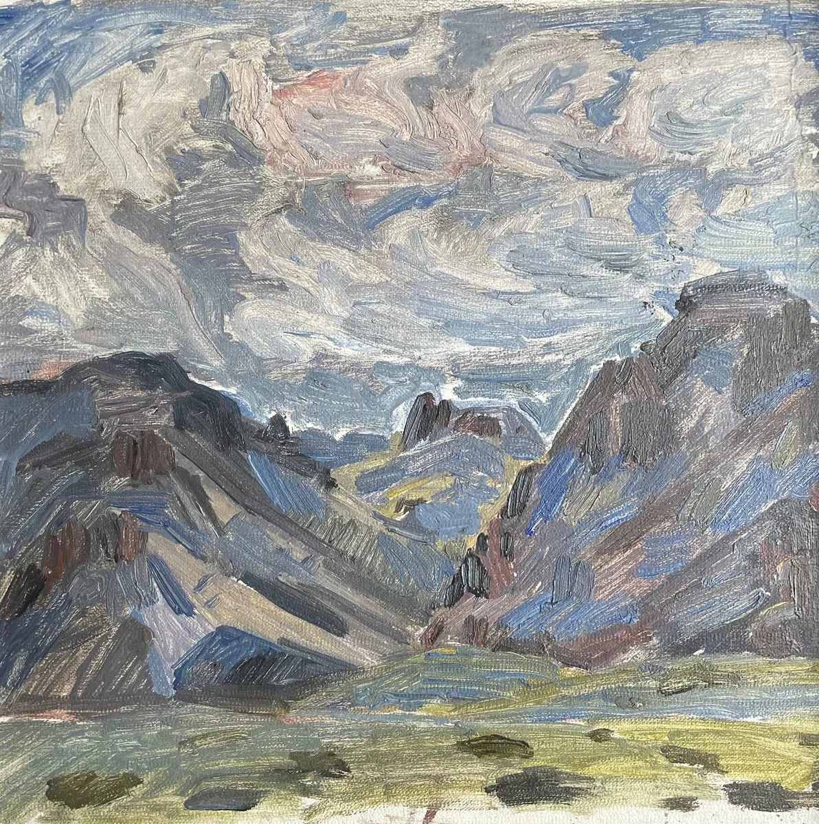 Горный пейзаж (1975). Дужнов Анатолий (1942–2003)