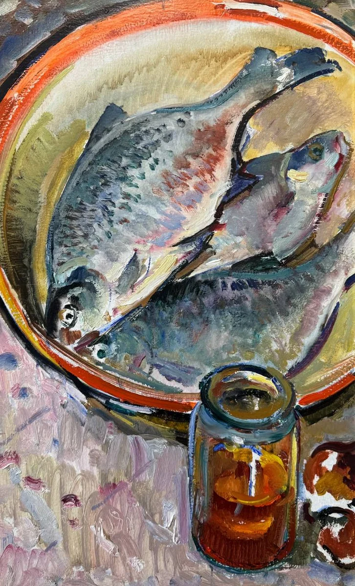 Натюрморт с рыбой (1980). Стадничук Иван (1913–2000)