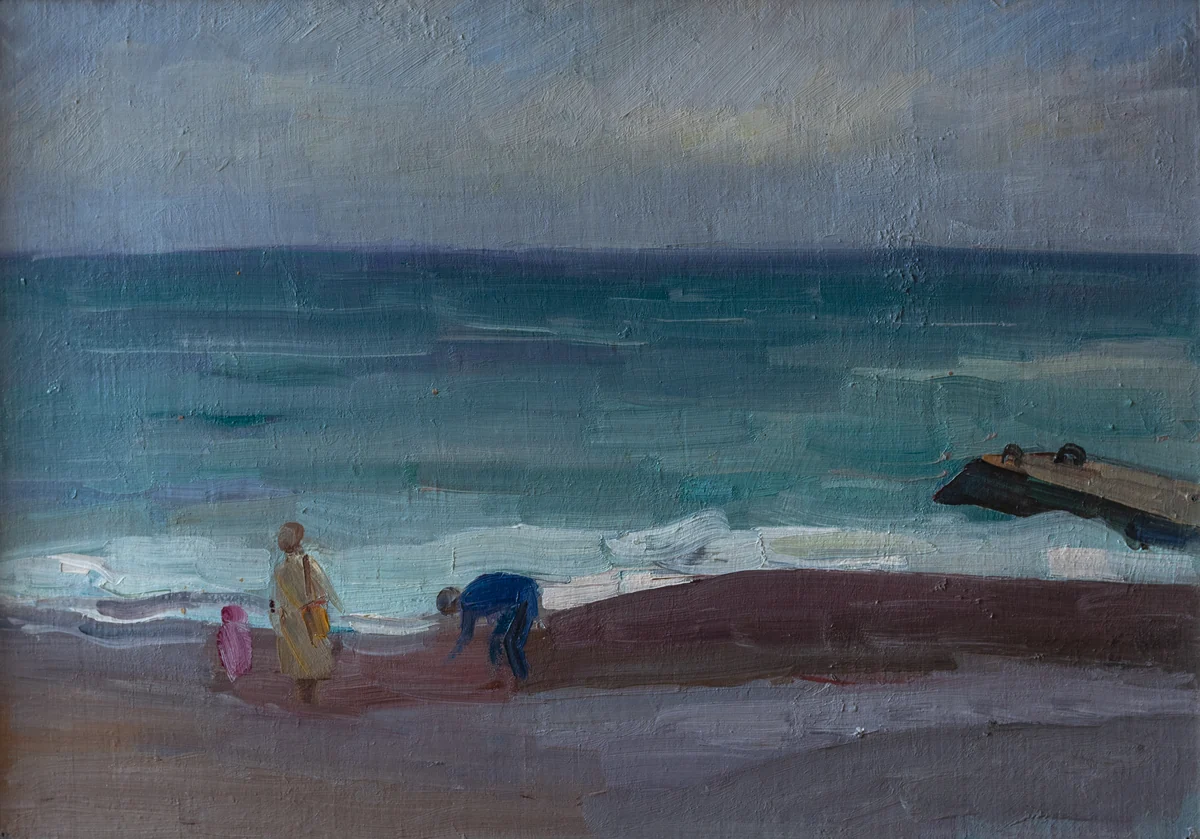 Берег моря в Гурзуфе (1987). Табиев Бахтияр (1940–1999)