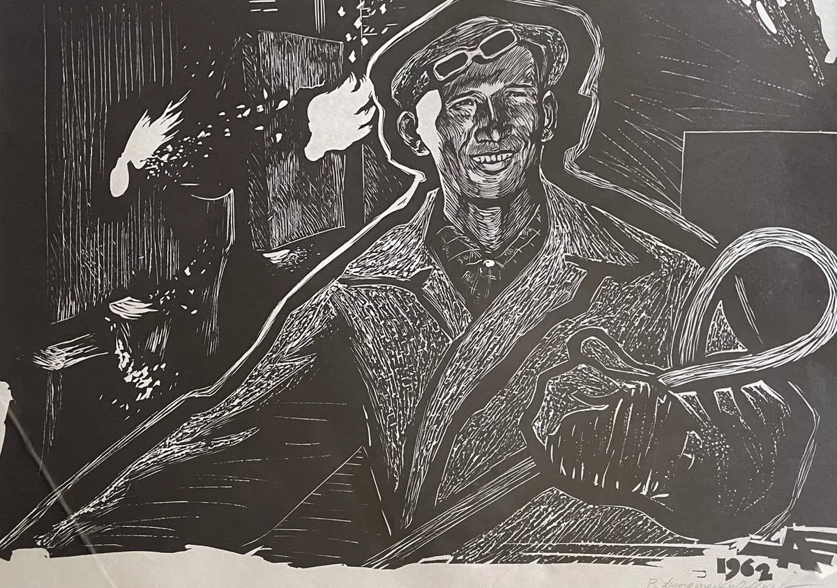 Знатный металлург С. Байгозиев (1962). Антощенко-Оленев Валентин (1900–1984)