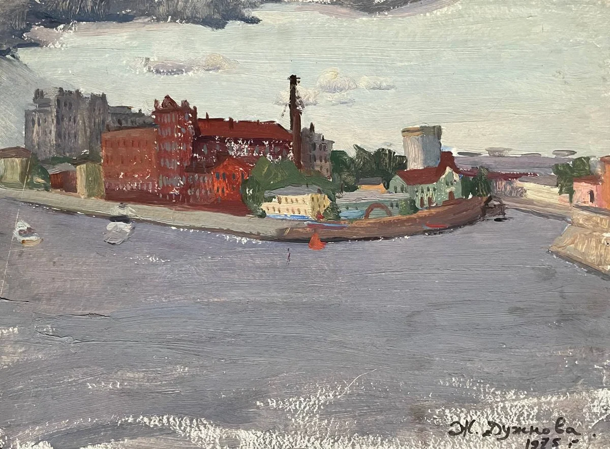 Городской пейзаж (1975). Дужнова Жанна (1941–2002)