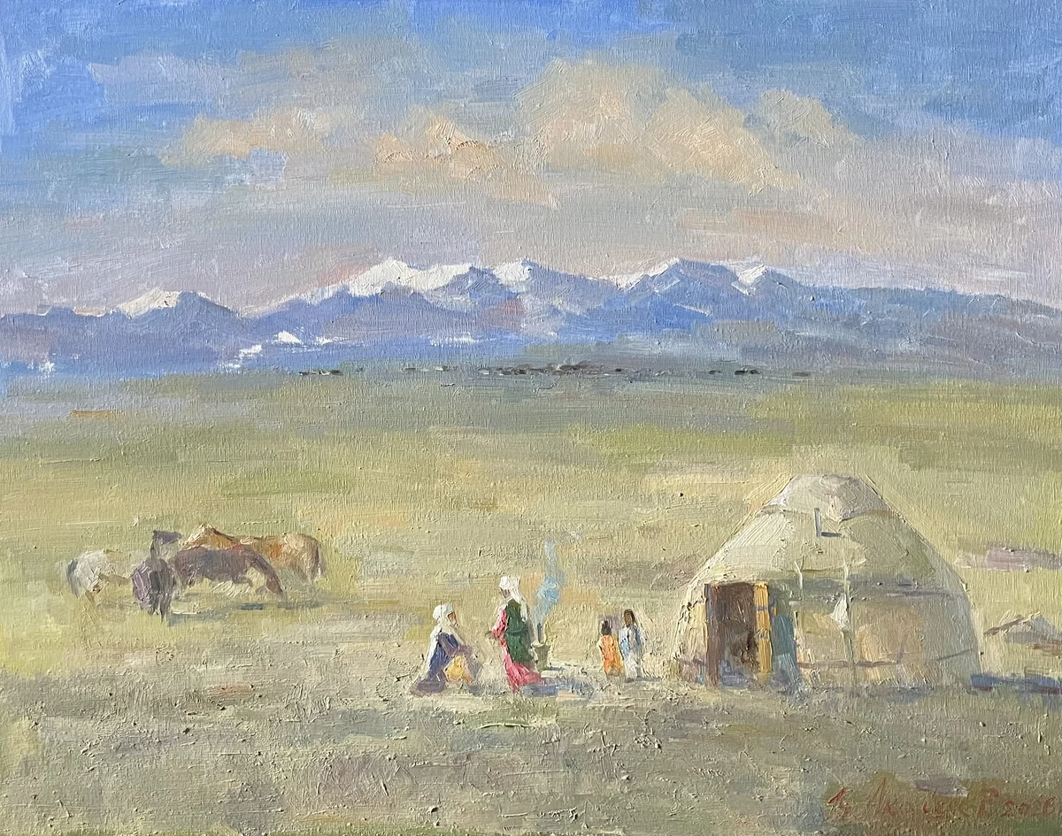 Жайлаудағы түскі мезгіл (2026). Акашев Курмангазы (р. 1964)