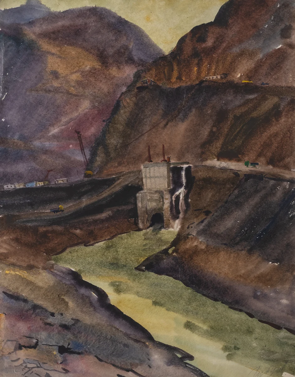 Река Нарын. Водовод (1973). Горбунов Леонтий (1929–2016)
