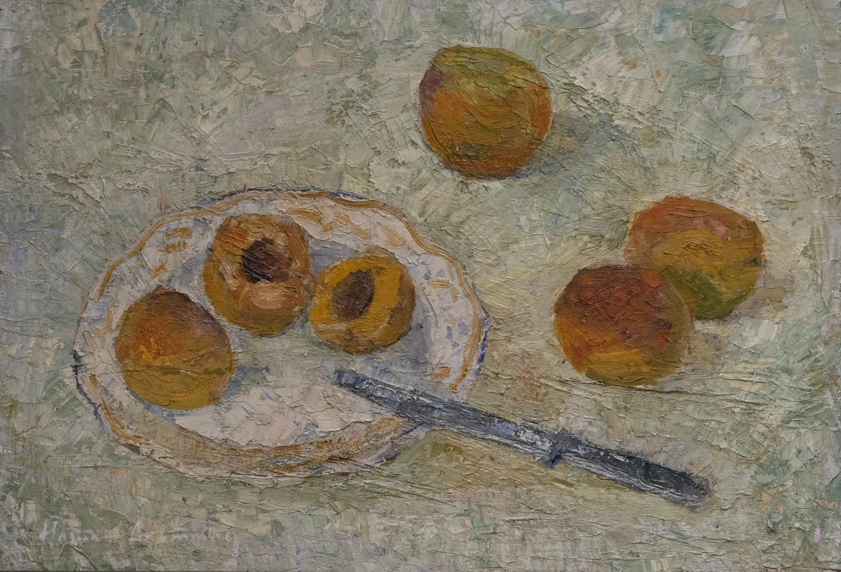 Натюрморт с персиками (1955). Альтман Натан (1889–1970)
