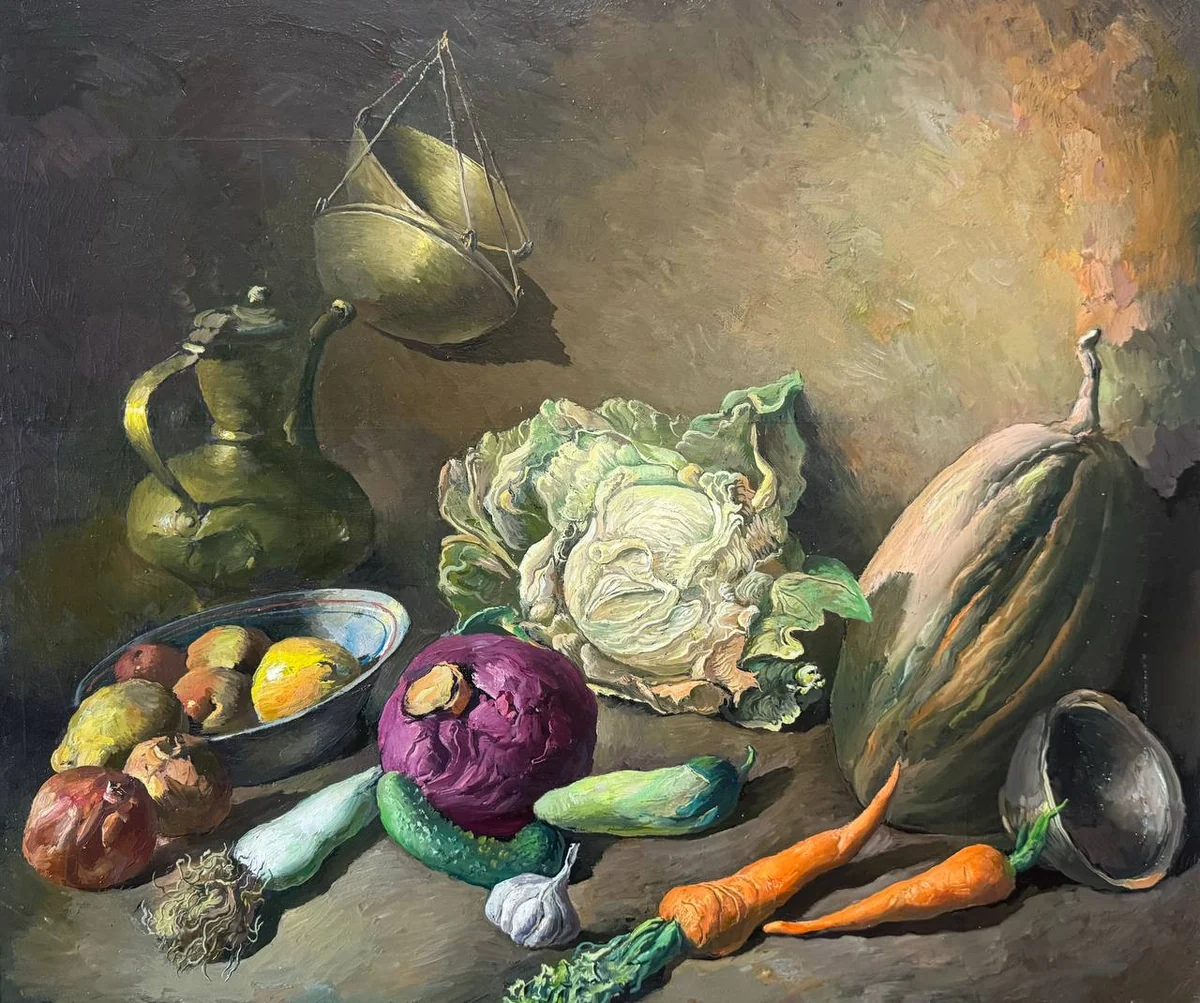 Натюрморт овощной (2019). Бахтеев Анвар (1949–2020)