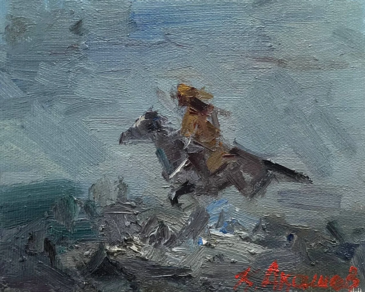 Этюд 3. Аңшы (2019). Акашев Курмангазы (р. 1964)