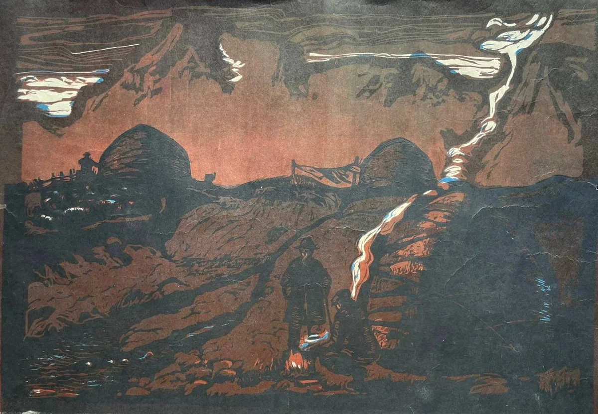 Вечер у юрт. Исабаев Исатай (1936–2007)
