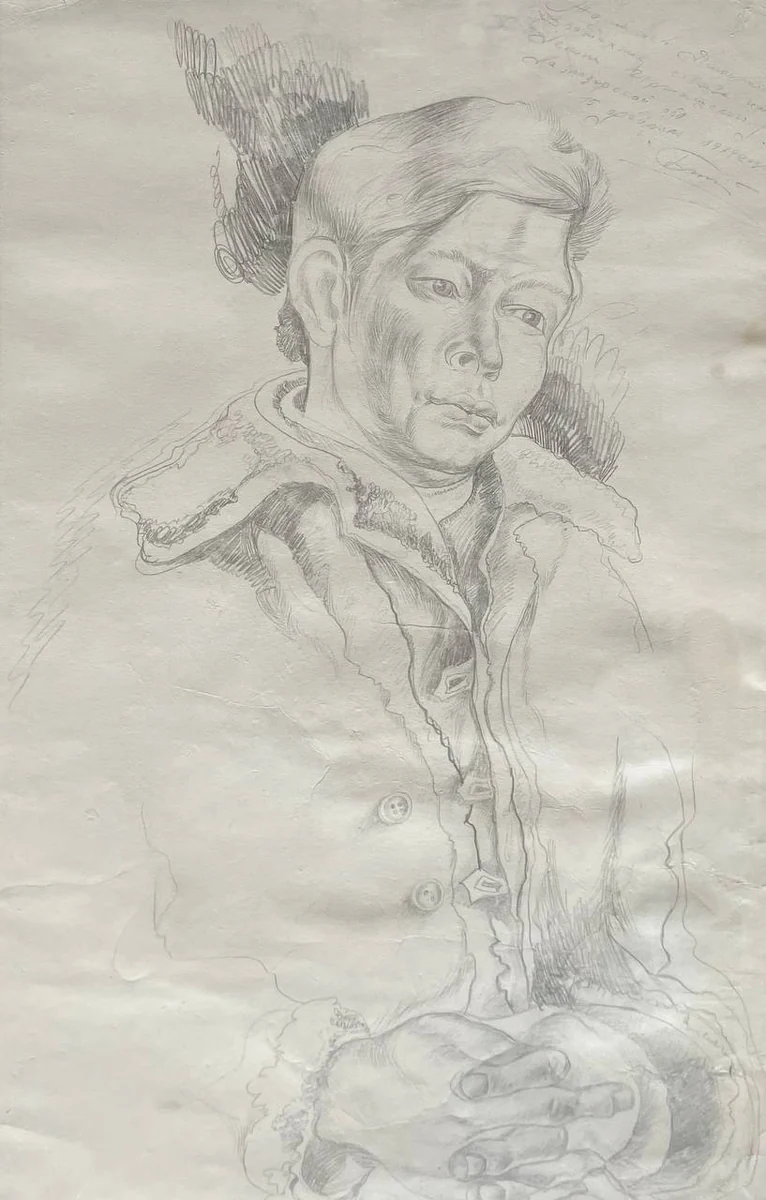 Портрет зоотехника (1979). Бибин Александр (1939–2009)
