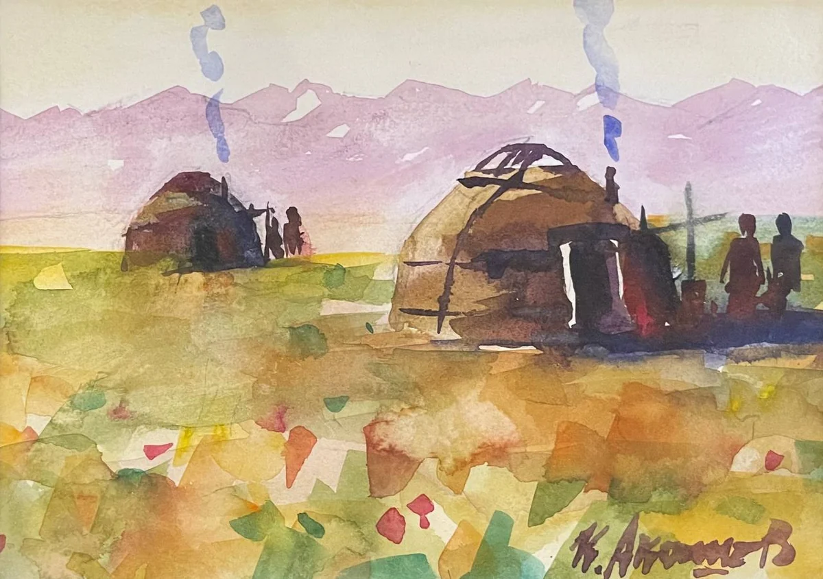 серия акварель №3. Акашев Курмангазы (р. 1964)