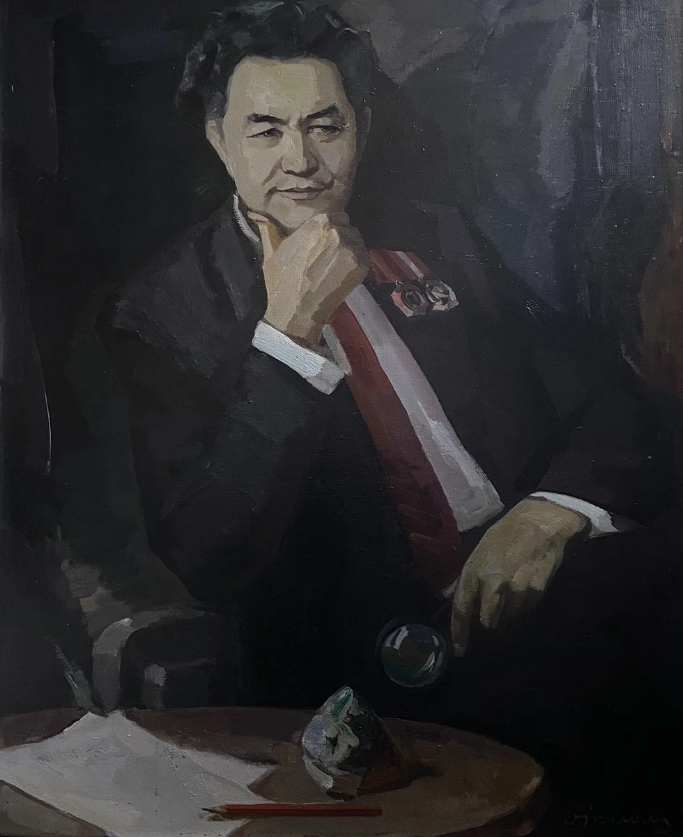 Портрет К. Сатпаева (1999). Калимов Мухит (1931–2002)