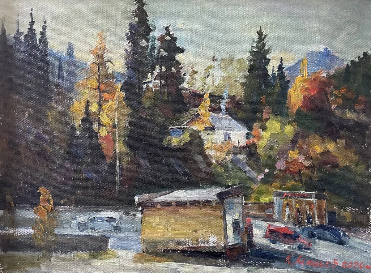 Медеуге баратын жол. Акашев Курмангазы (р. 1964)