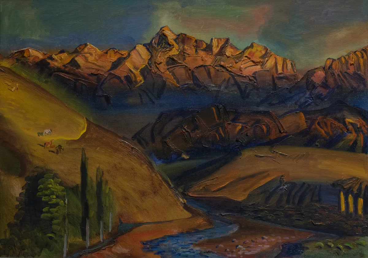 Горный пейзаж. Тюлькиев Бексеит (1955–1998)