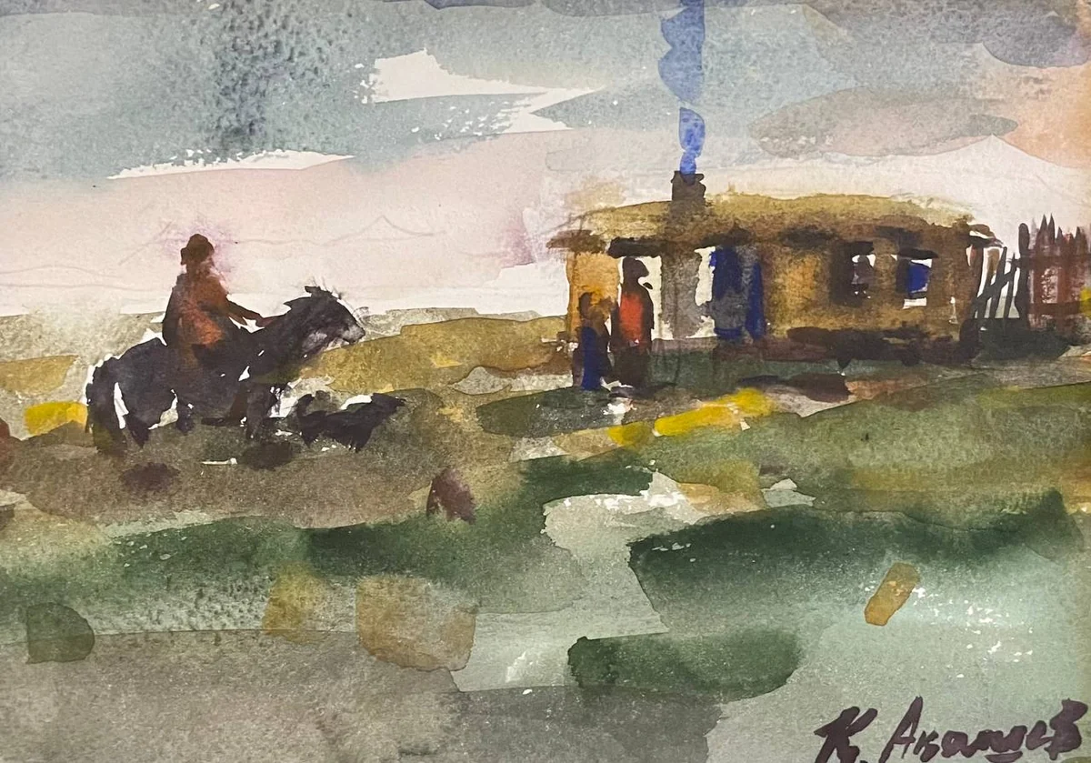 серия акварель №2. Акашев Курмангазы (р. 1964)