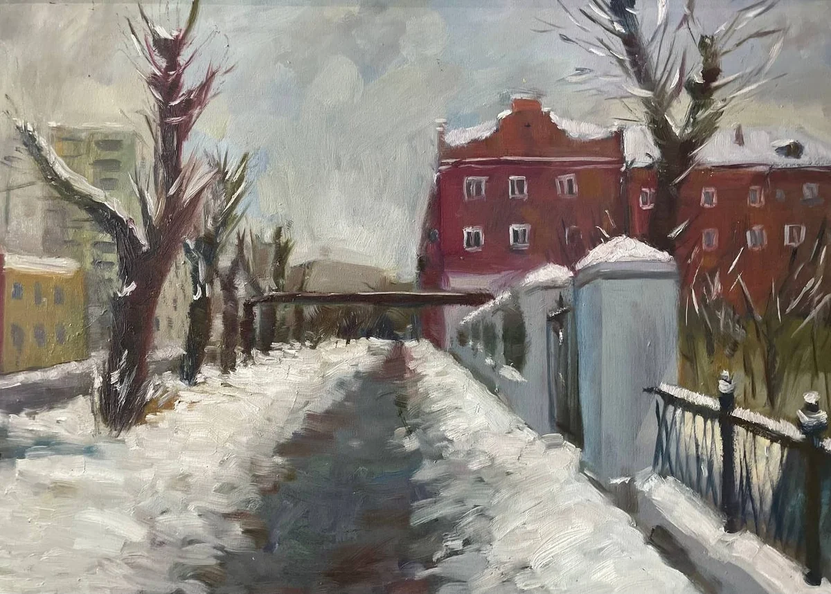 Городской пейзаж. г. Омск. Баймуханов Куандык (р. 1986)
