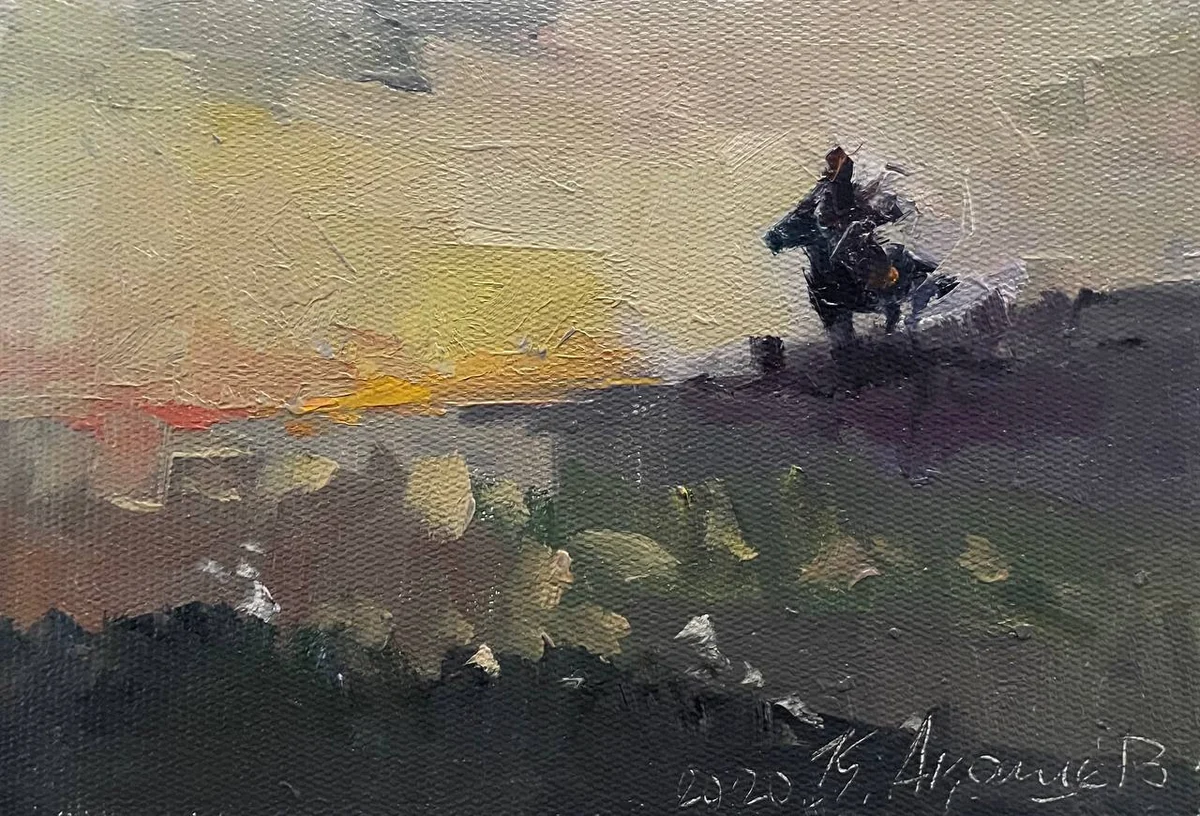 Этюд 25. Аншы (2020). Акашев Курмангазы (р. 1964)