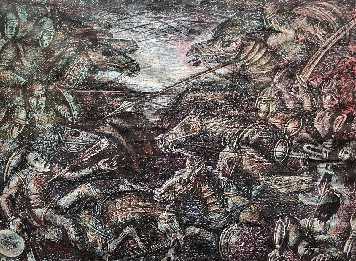 Эскиз Кобыланды (1976). Мухамедкаримов М.