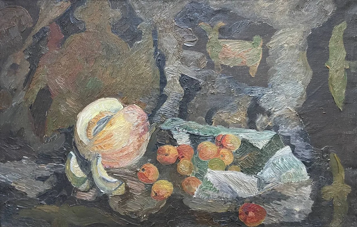 Натюрморт с анделеками. Исланов Арстанбек (1939–1992)