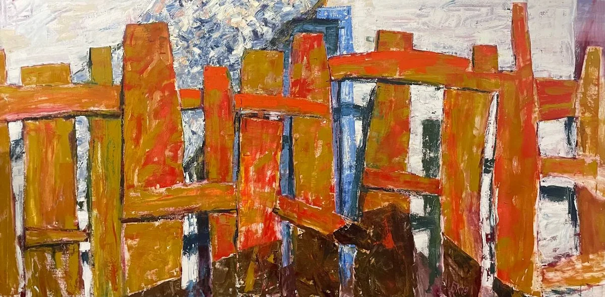 На закате дня (Забор) (2019). Баймуханов Куандык (р. 1986)