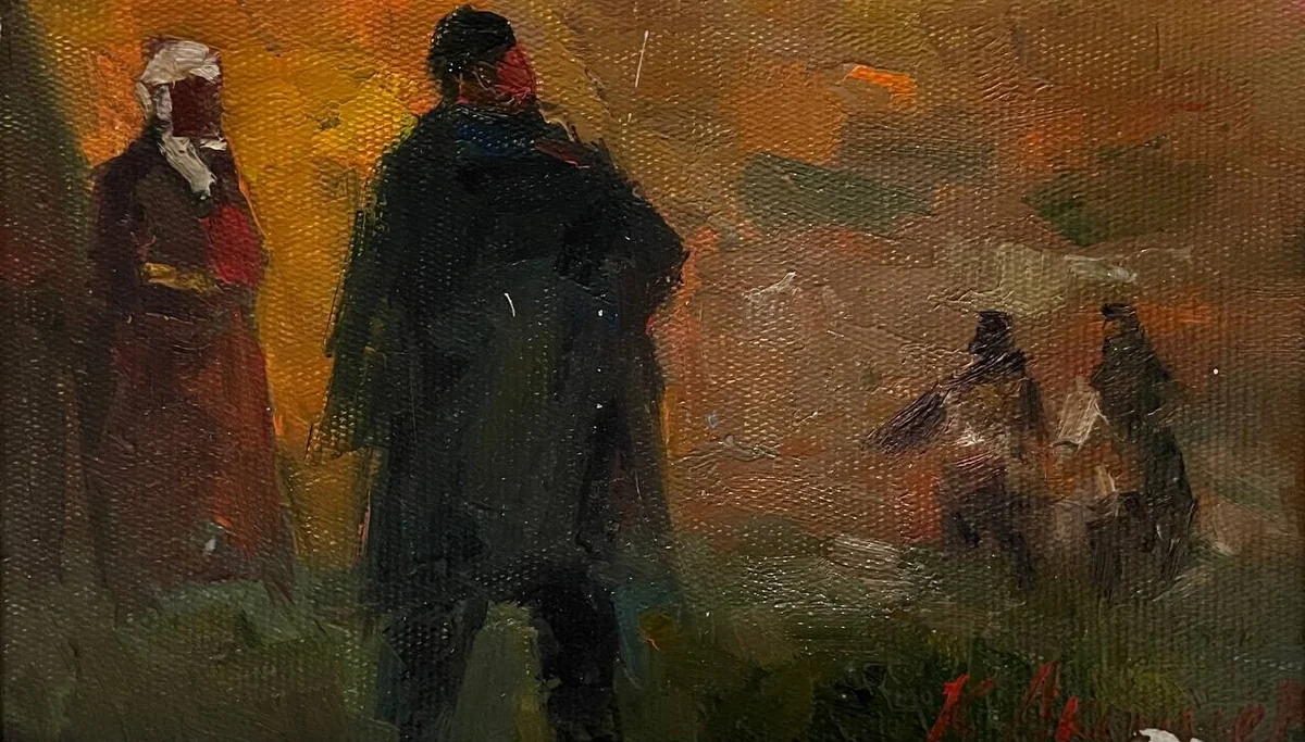 Этюд 31. Эскиз. Абай кеш (2020). Акашев Курмангазы (р. 1964)